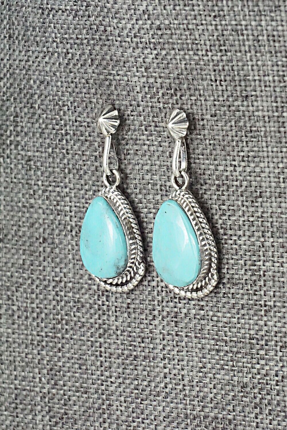 Turquoise and Sterling Silver Earrings - Sharon McCarthy