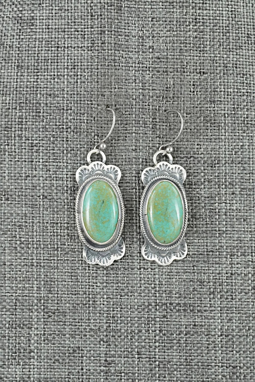 Turquoise & Sterling Silver Earrings - Bobby Johnson