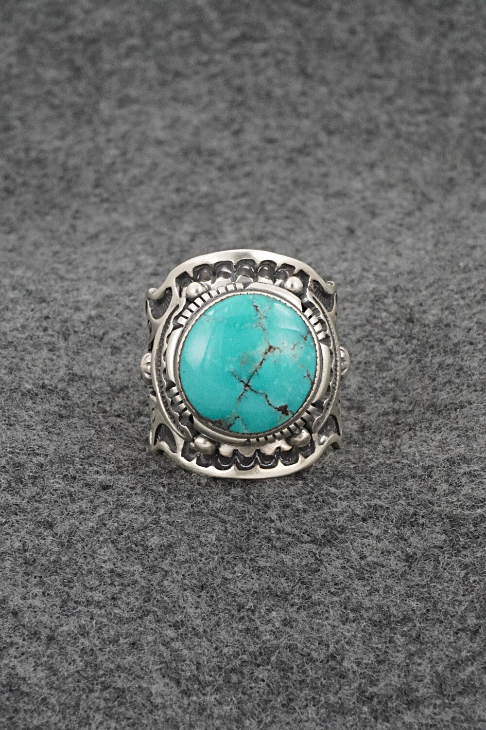 Turquoise & Sterling Silver Ring - Larson Lee - Size 10