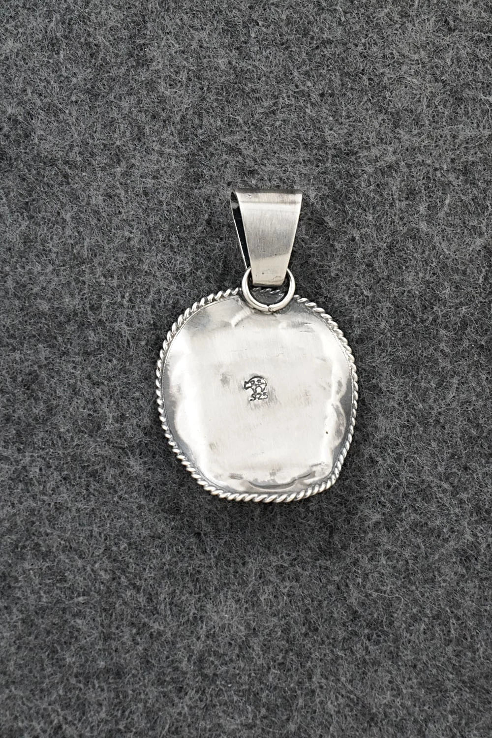 Turquoise & Sterling Silver Pendant - Bobby Platero