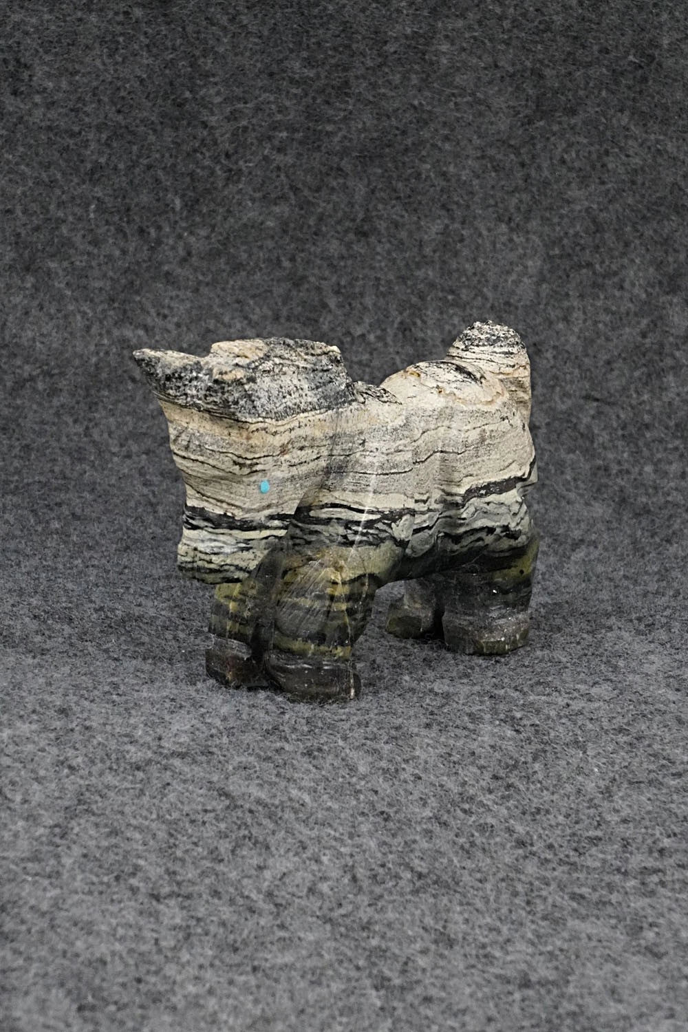 Donkey Zuni Fetish Carving - Tony Mackel