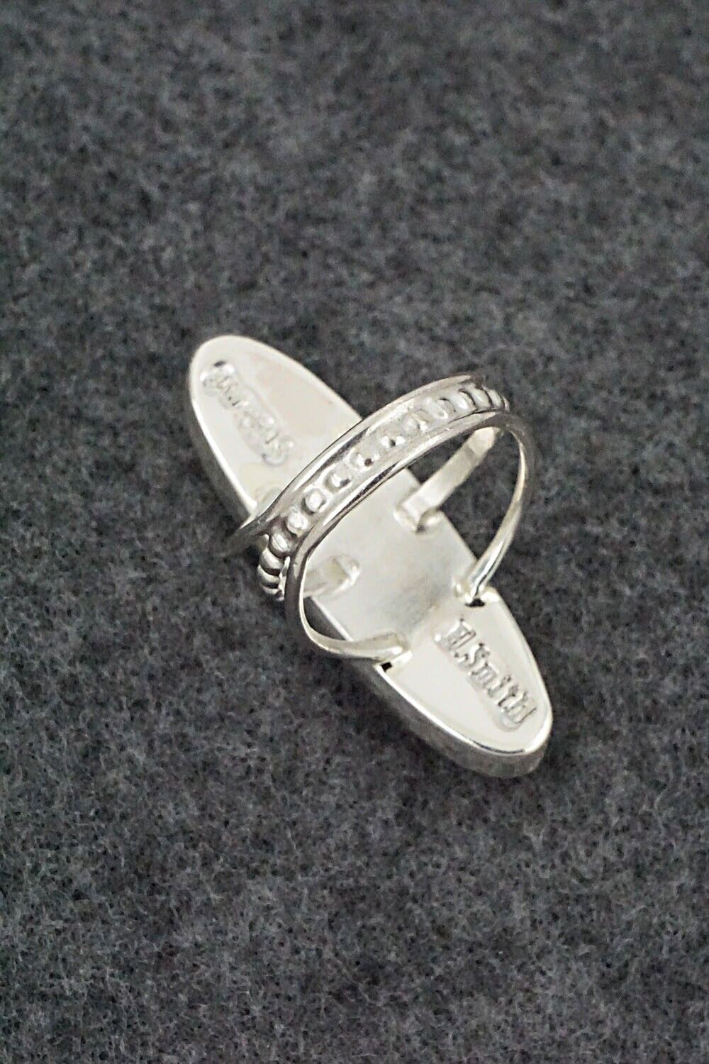 Spiny Oyster, Turquoise & Sterling Silver Ring - Harold Smith - Size 6.25