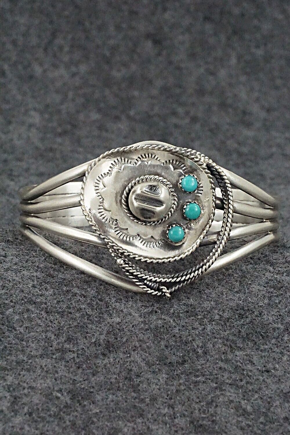 Turquoise & Sterling Silver Bracelet - Bobby Platero