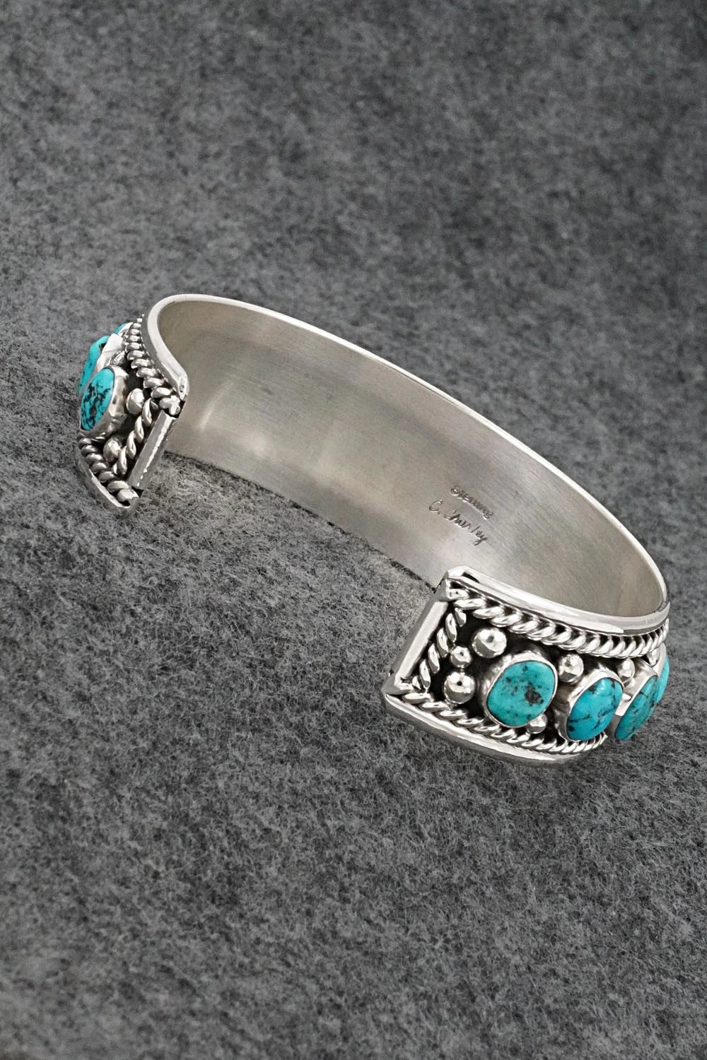 Turquoise & Sterling Silver Bracelet - Chester Charley