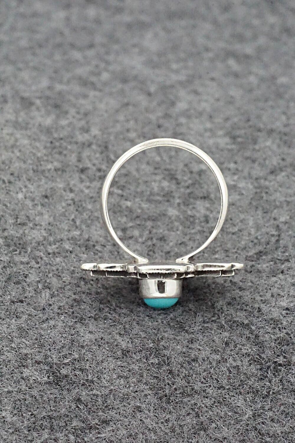 Turquoise and Sterling Silver Ring - Hiram Largo - Size 7