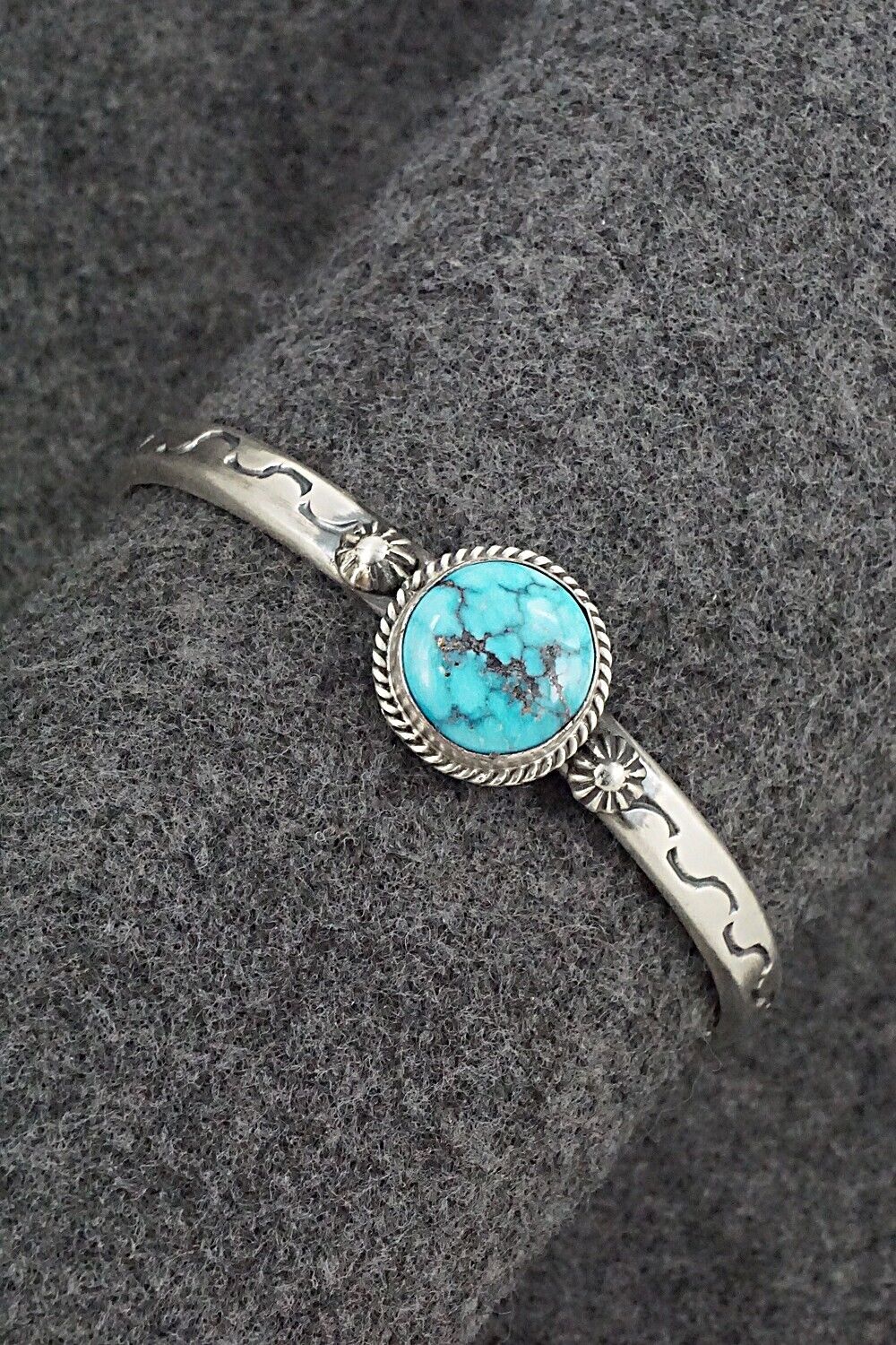 Turquoise & Sterling Silver Bracelet - Samuel Yellowhair