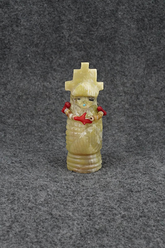 Corn Maiden Zuni Fetish Carving - Farlan & Paulette Quam
