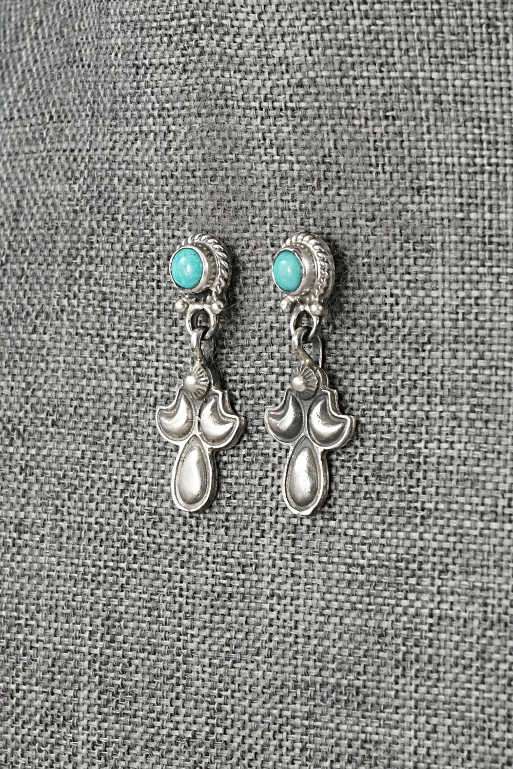 Turquoise & Sterling Silver Earrings - Sharon McCarthy