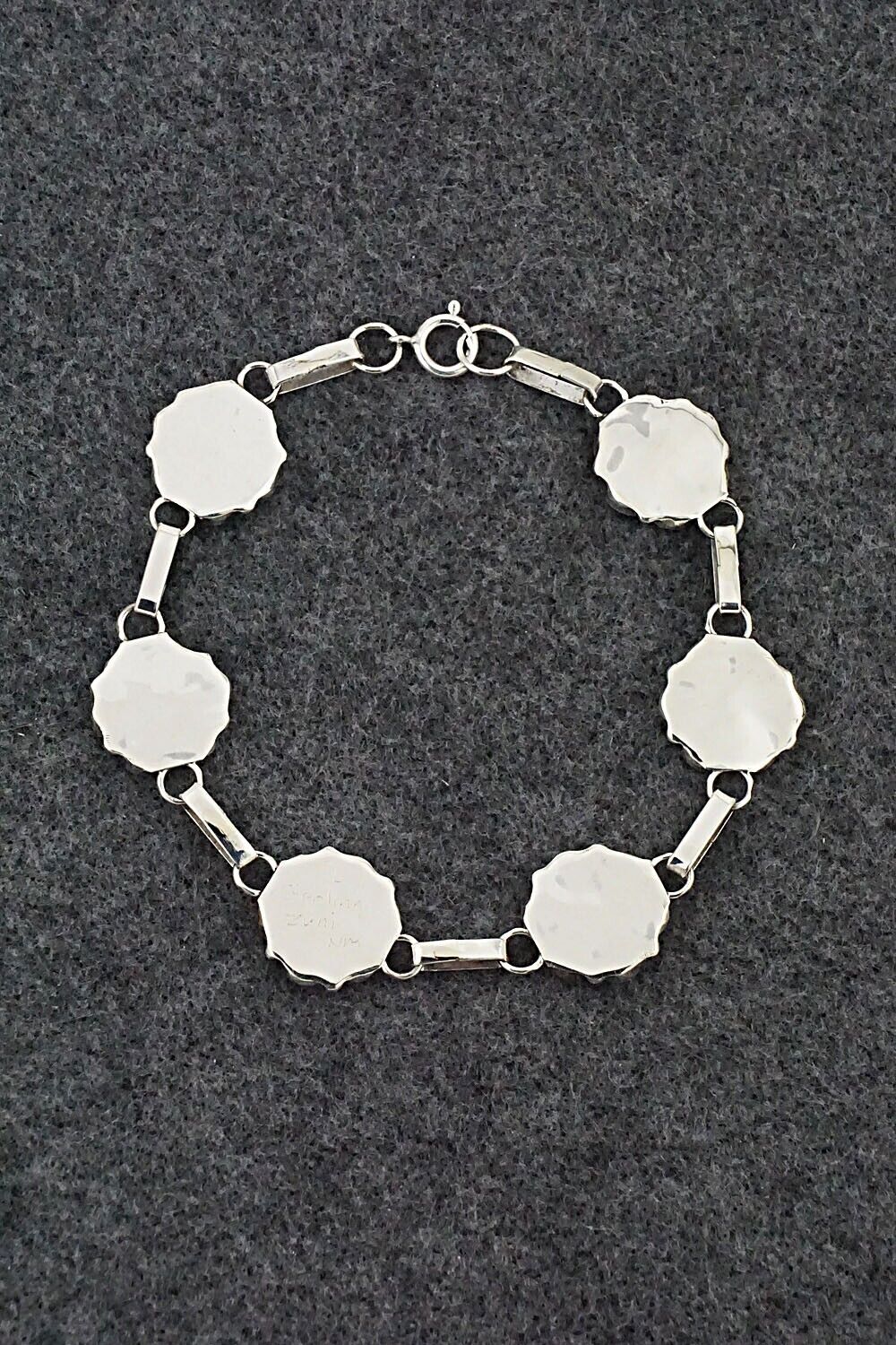 Onyx & Sterling Silver Link Bracelet - Gina Dosedo