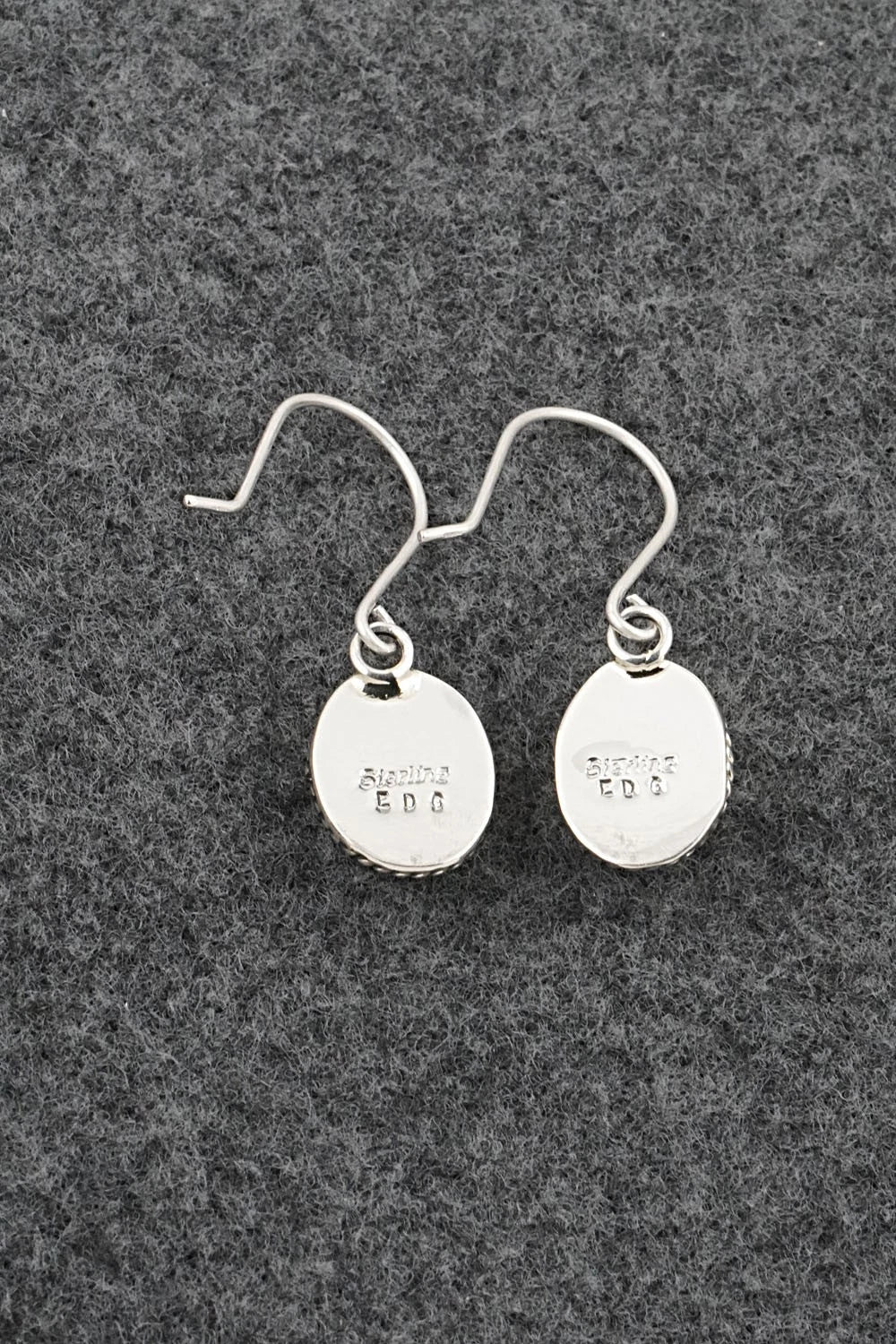 Turquoise & Sterling Silver Earrings - Eugene Gruber