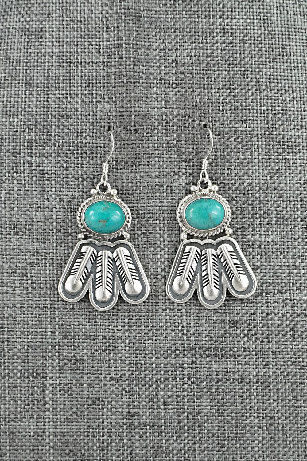 Turquoise & Sterling Silver Earrings - Sharon McCarthy