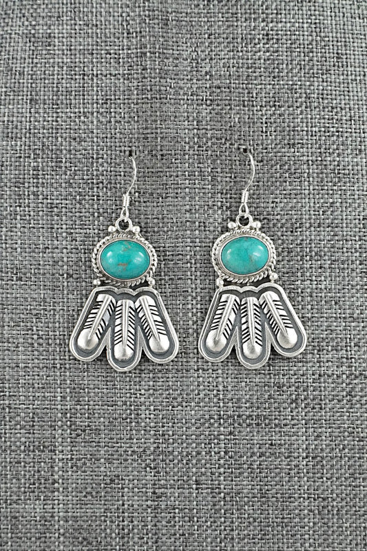 Turquoise & Sterling Silver Earrings - Sharon McCarthy