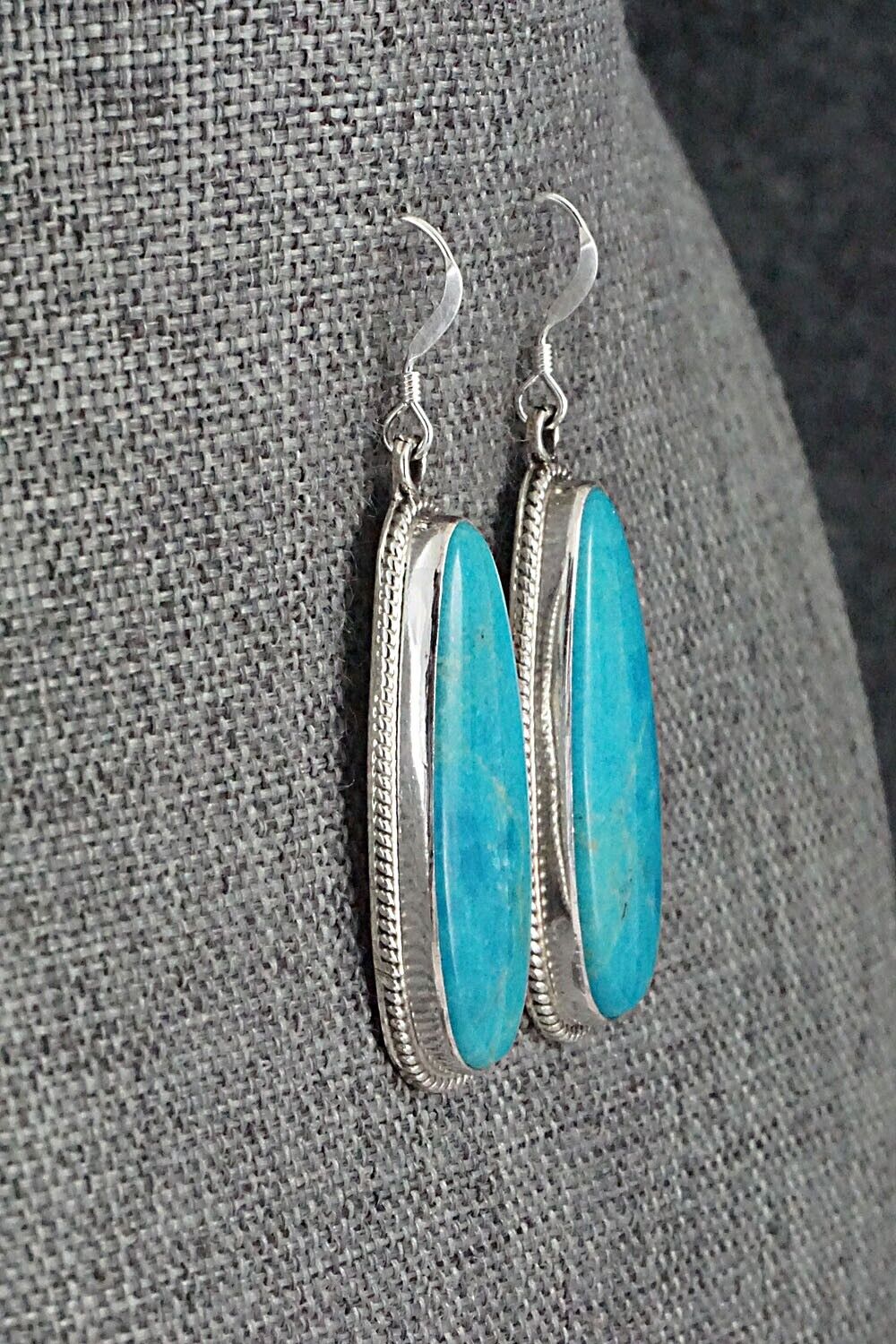 Turquoise and Sterling Silver Earrings - Sharon McCarthy