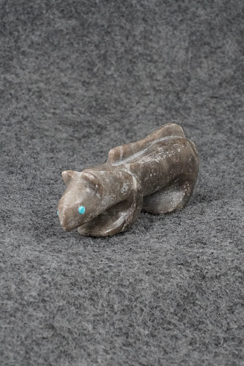 Mountain Lion Zuni Fetish Carving - Ronnie Lunasee