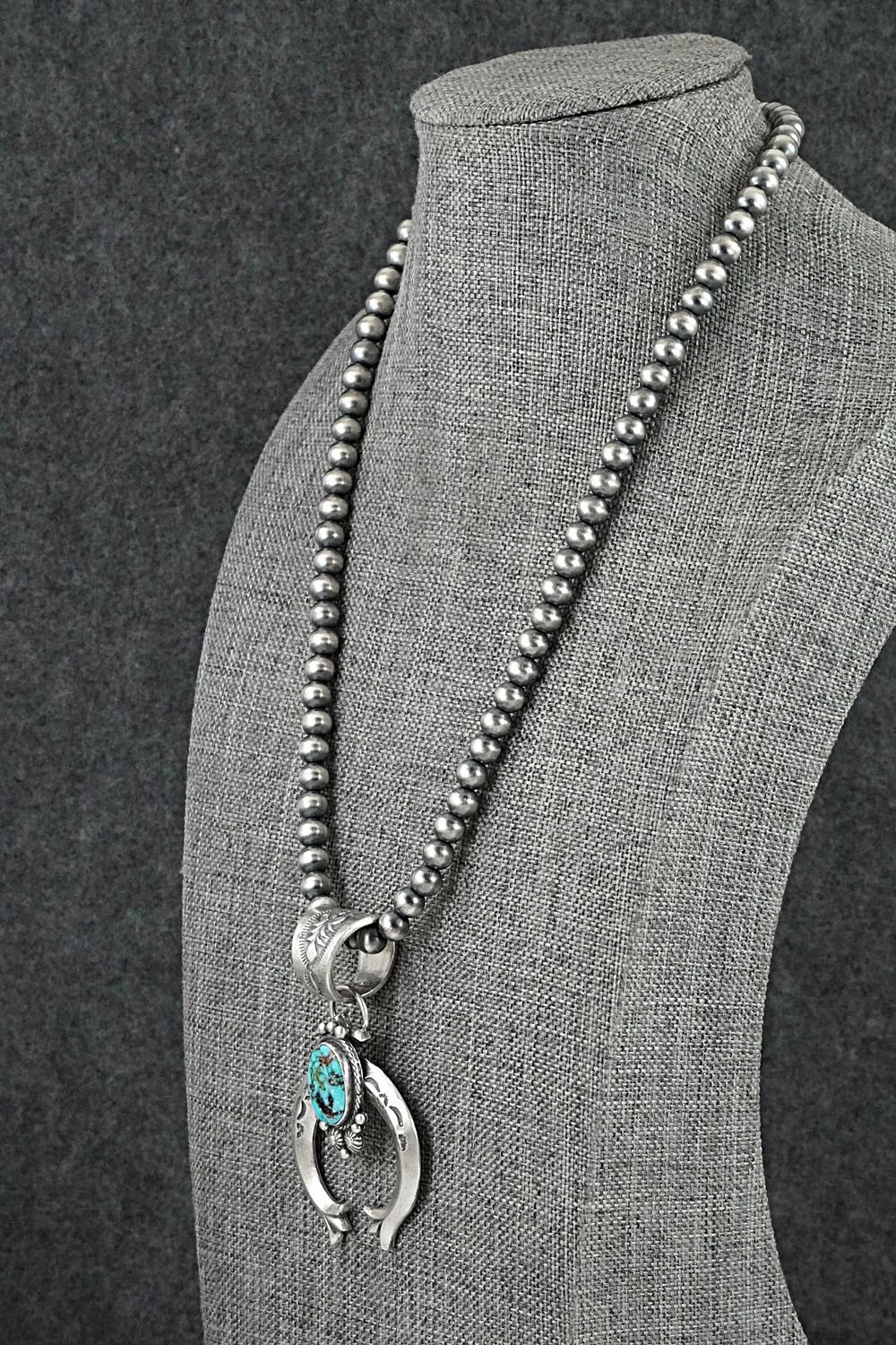Turquoise & Sterling Silver Necklace - Samuel Yellowhair