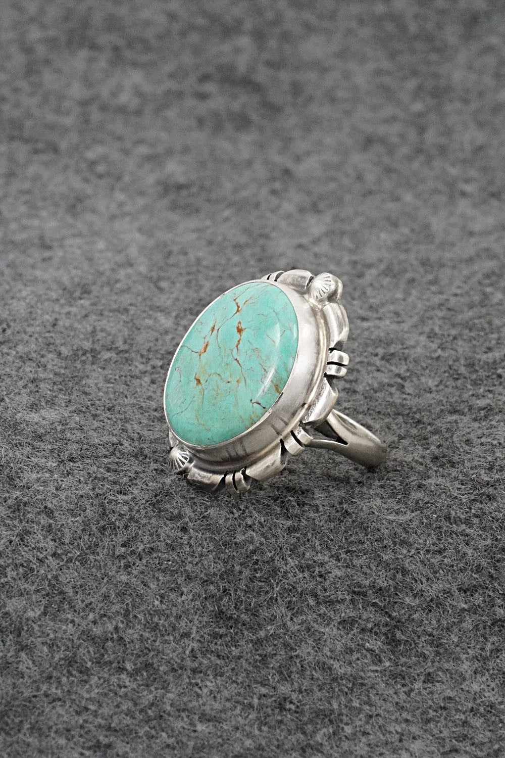 Turquoise & Sterling Silver Ring - Thomas Francisco - Size 6.5