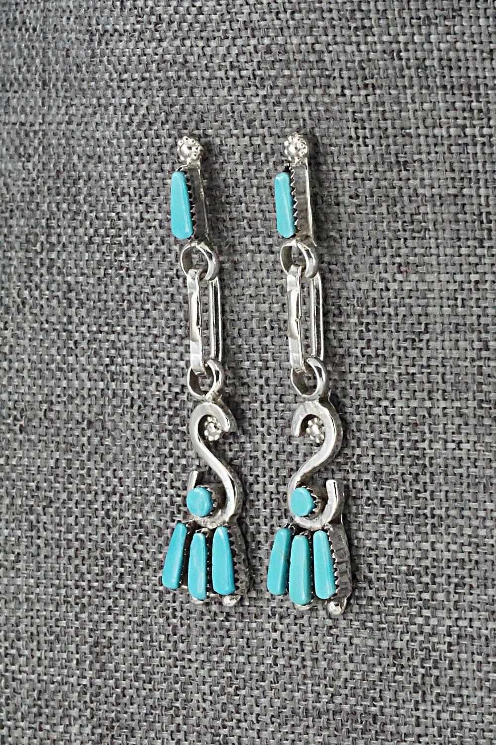 Turquoise & Sterling Silver Earrings - Carlene Hattie