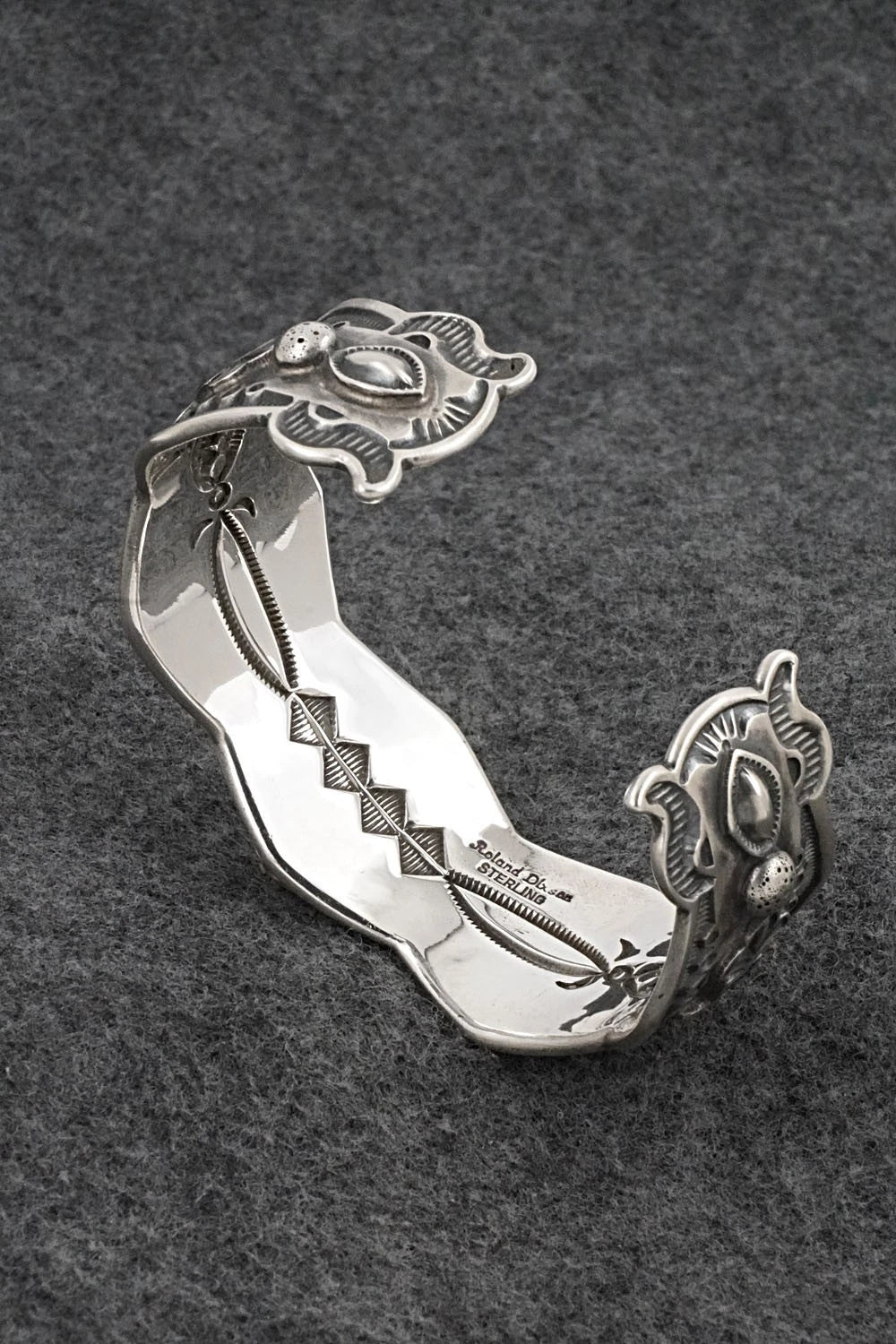 Turquoise & Sterling Silver Bracelet - Roland Dixson