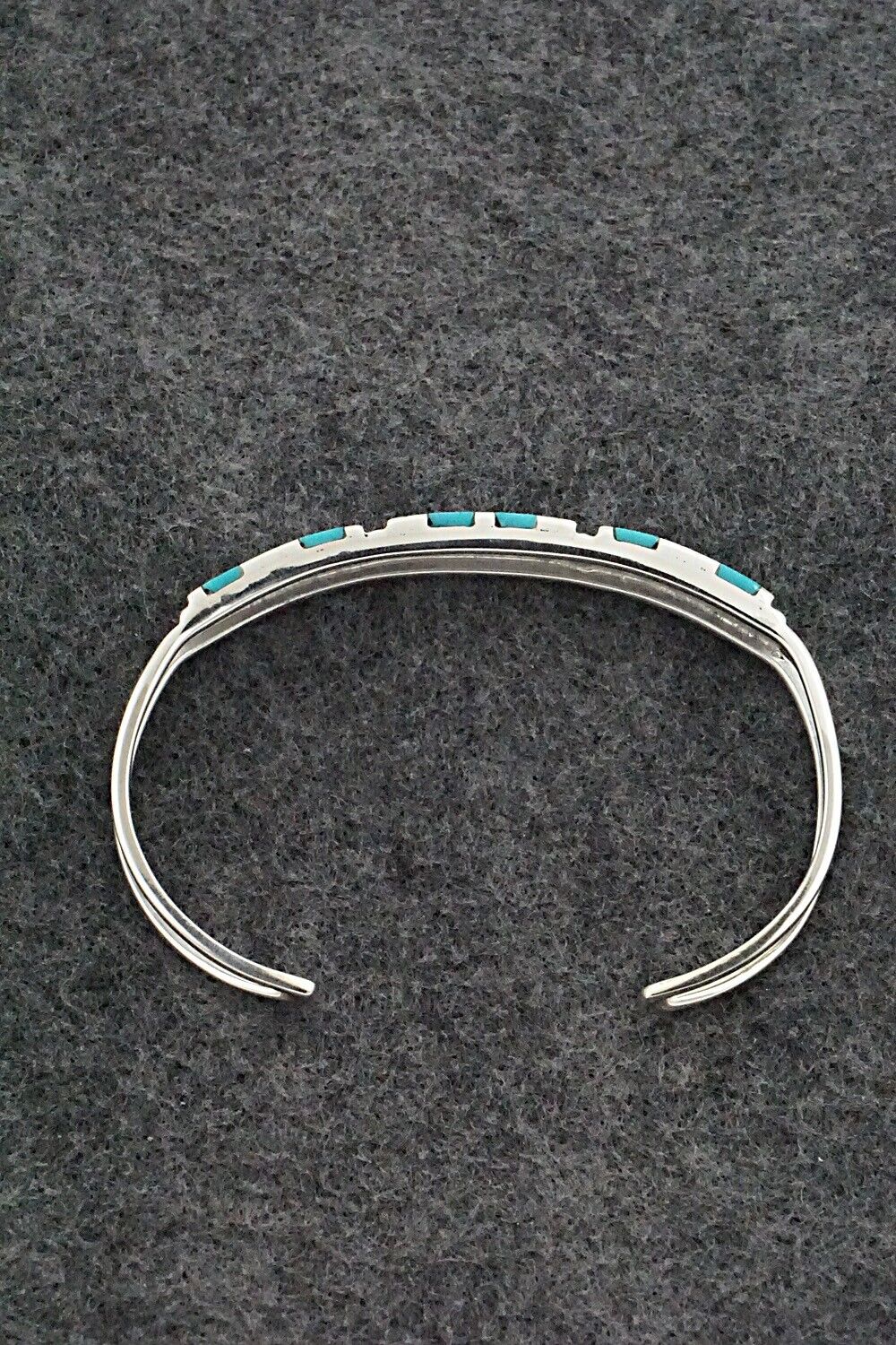 Turquoise & Sterling Silver Bracelet - Wilfred Siutza