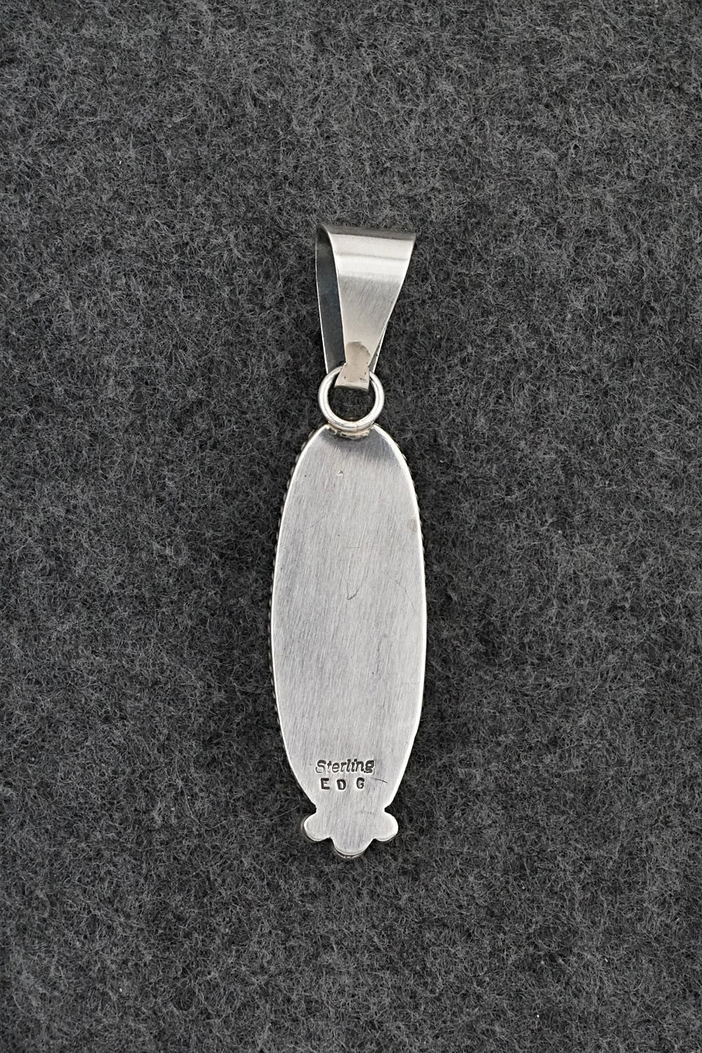 Turquoise & Sterling Silver Pendant - Eugene Gruber