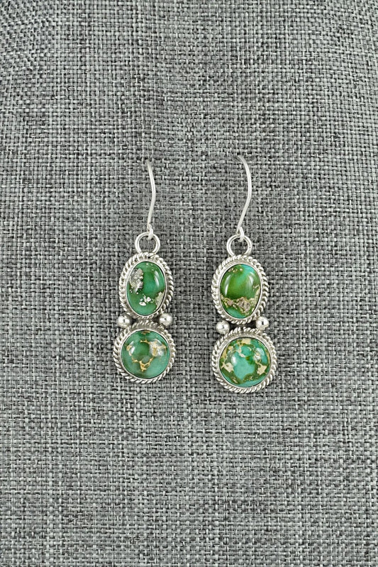 Turquoise & Sterling Silver Earrings - Eugene Gruber