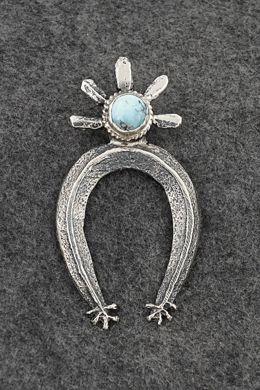 Turquoise & Sterling Silver Pendant - Delbert Arviso