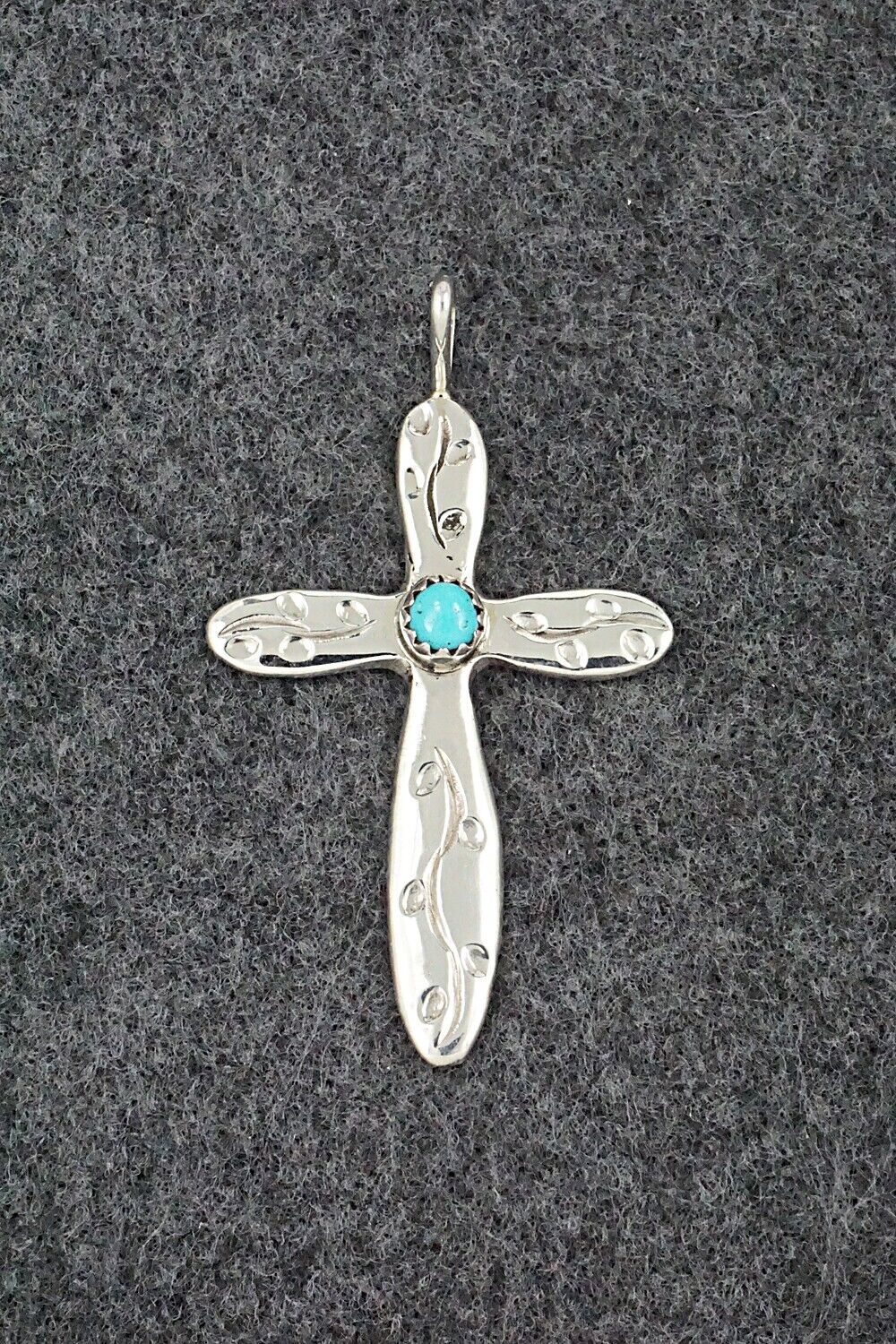 Turquoise & Sterling Silver Pendant - Pauline Nelson