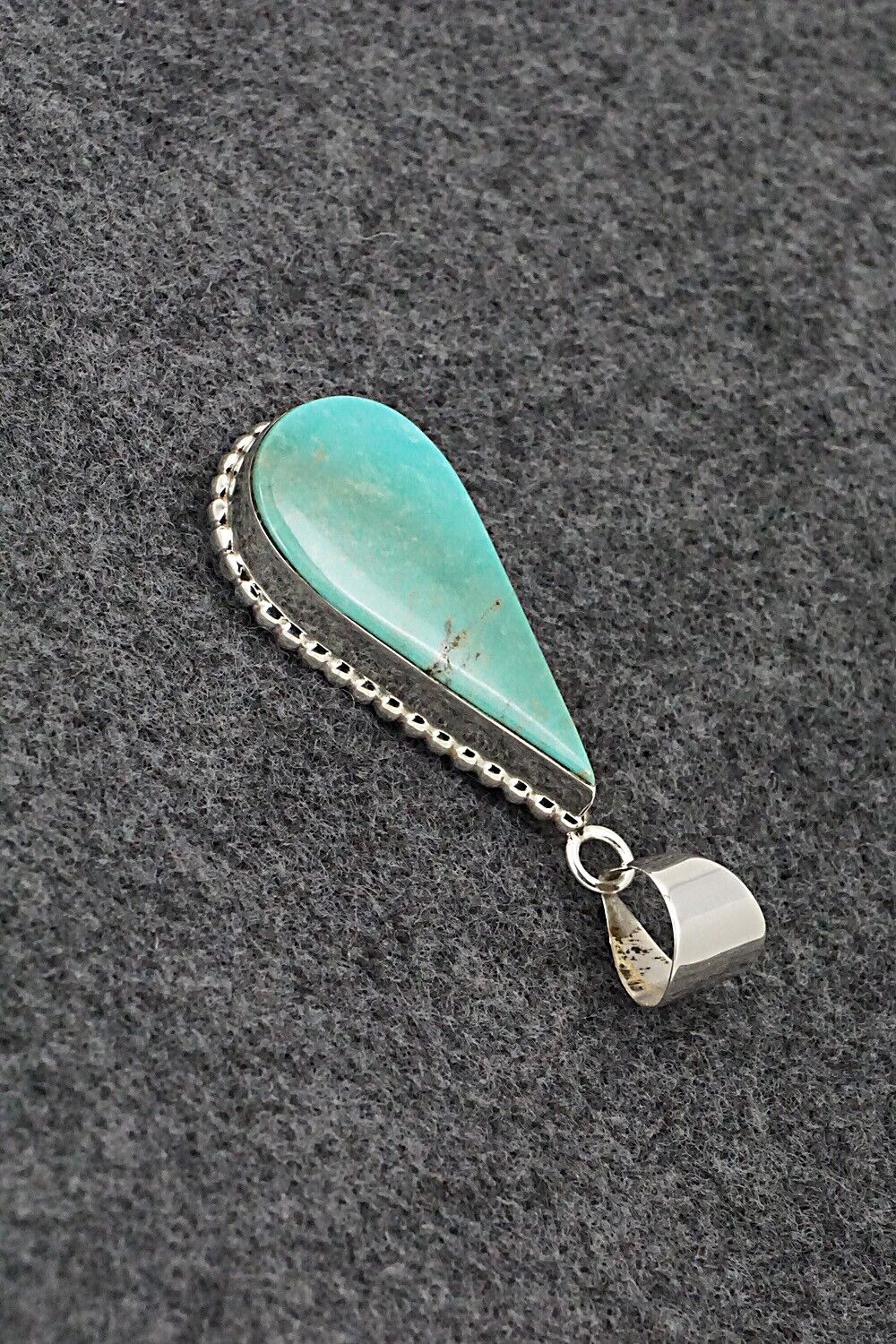 Turquoise & Sterling Silver Pendant - Lamy Castillo