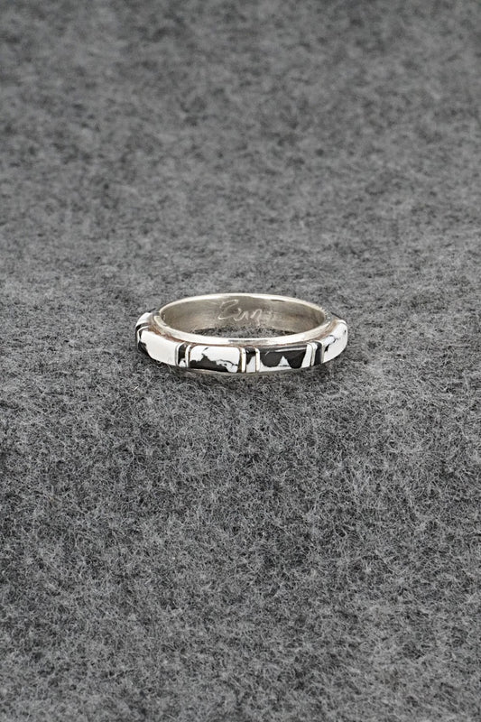 White Buffalo & Sterling Silver Ring - Terrance Panteah - Size 10