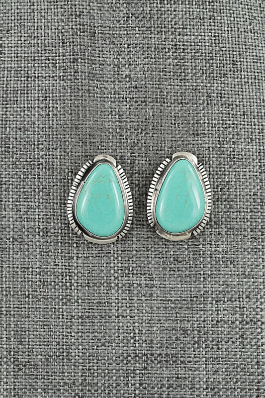 Turquoise & Sterling Silver Earrings - Thomas Francisco