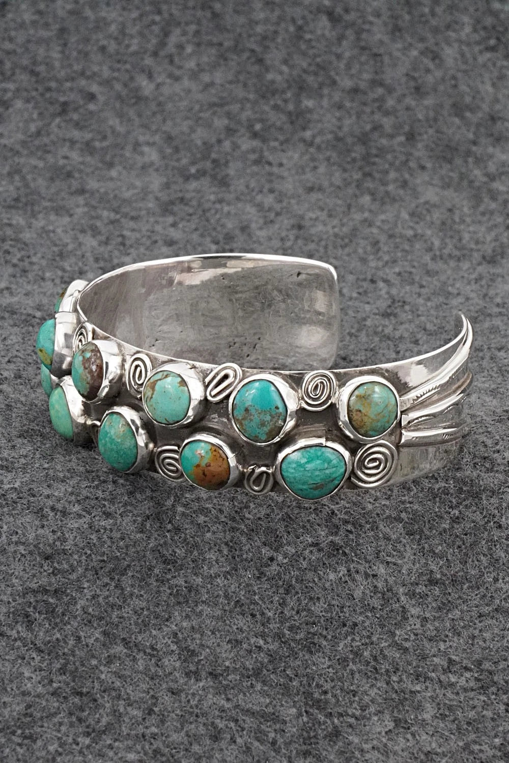 Turquoise & Sterling Silver Bracelet - Priscilla Reeder