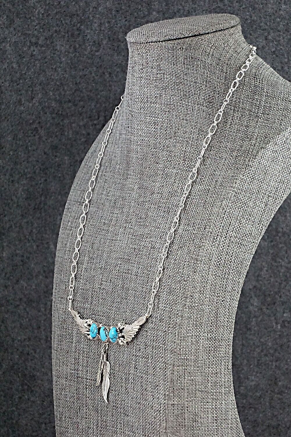 Turquoise & Sterling Silver Necklace - Sadie Jim