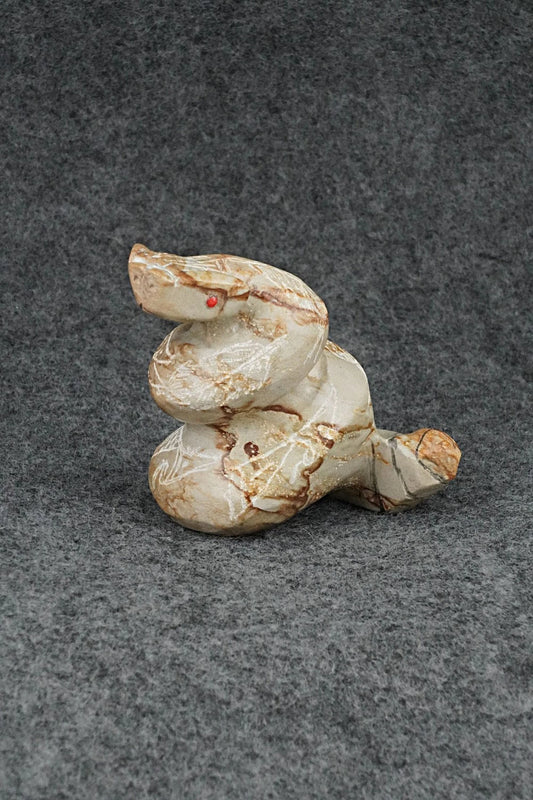 Rattlesnake Zuni Fetish Carving - Adrian Cachini