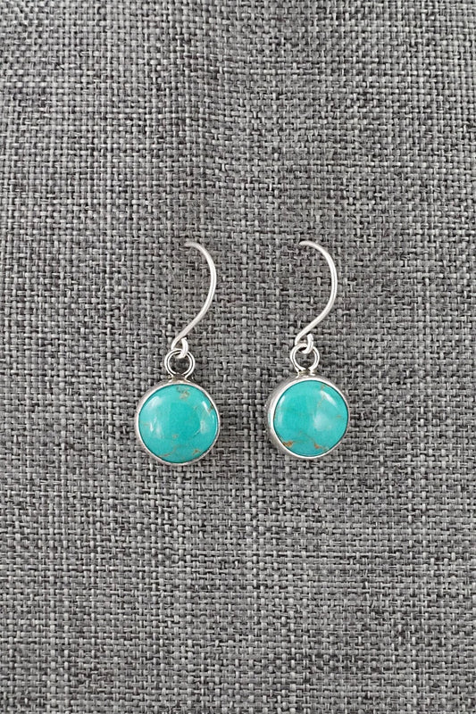 Turquoise & Sterling Silver Earrings - Rosemary Saunders