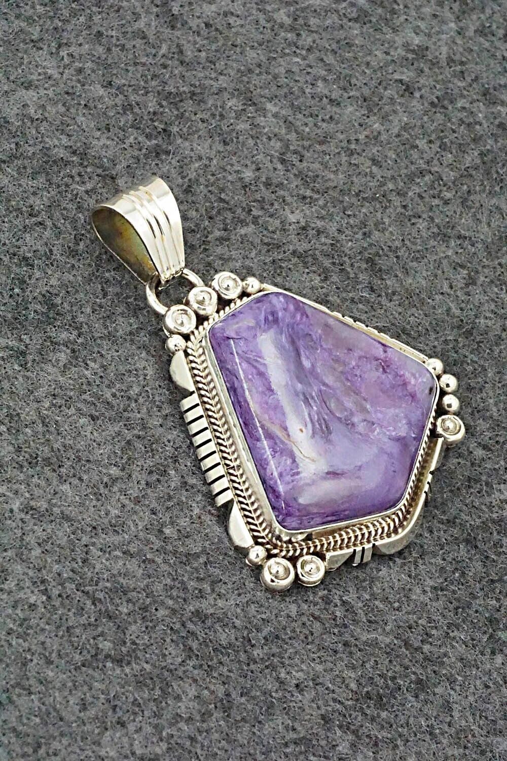 Charoite & Sterling Silver Pendant - Daniel Benally