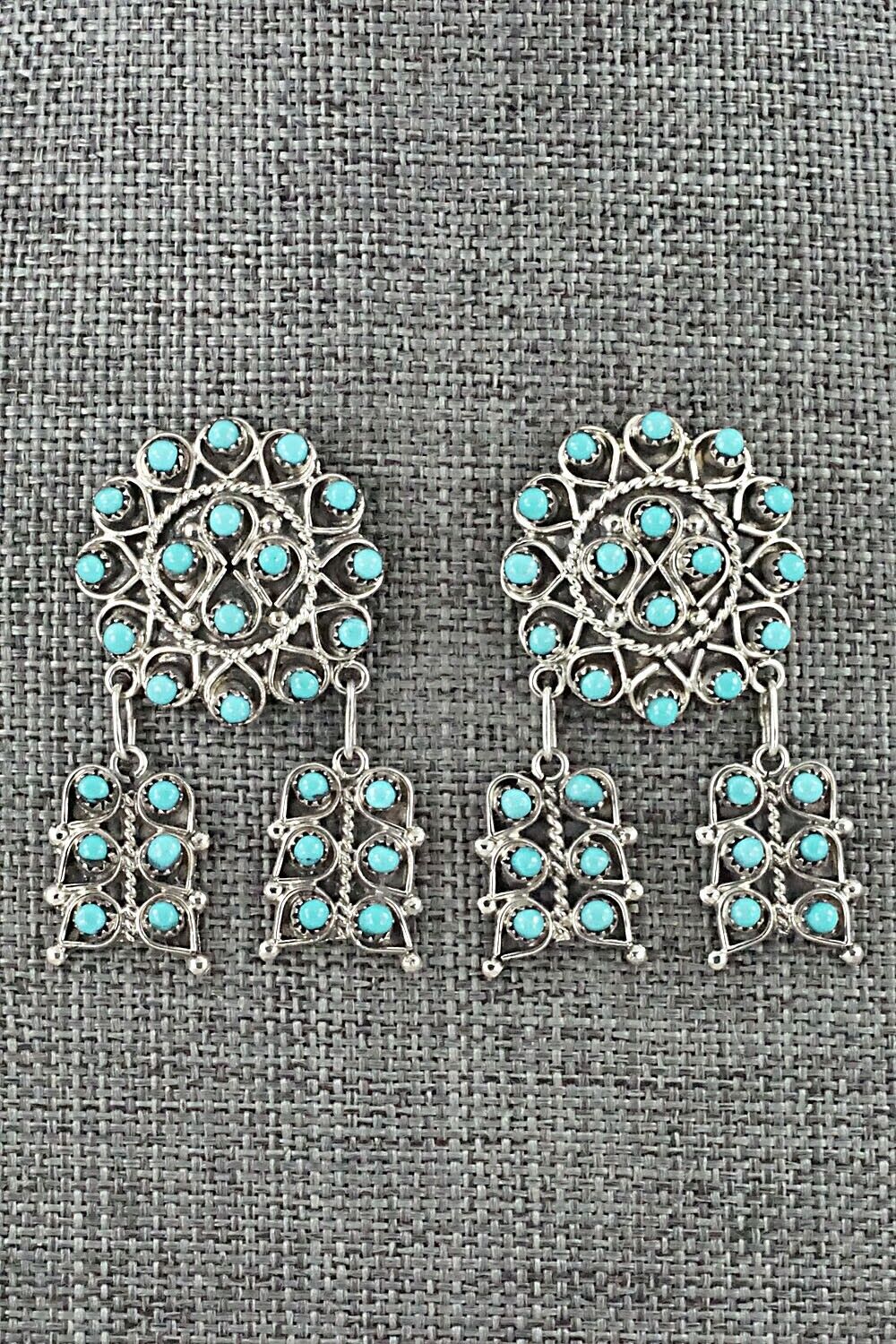 Turquoise & Sterling Silver Earrings - Wayne Johnson