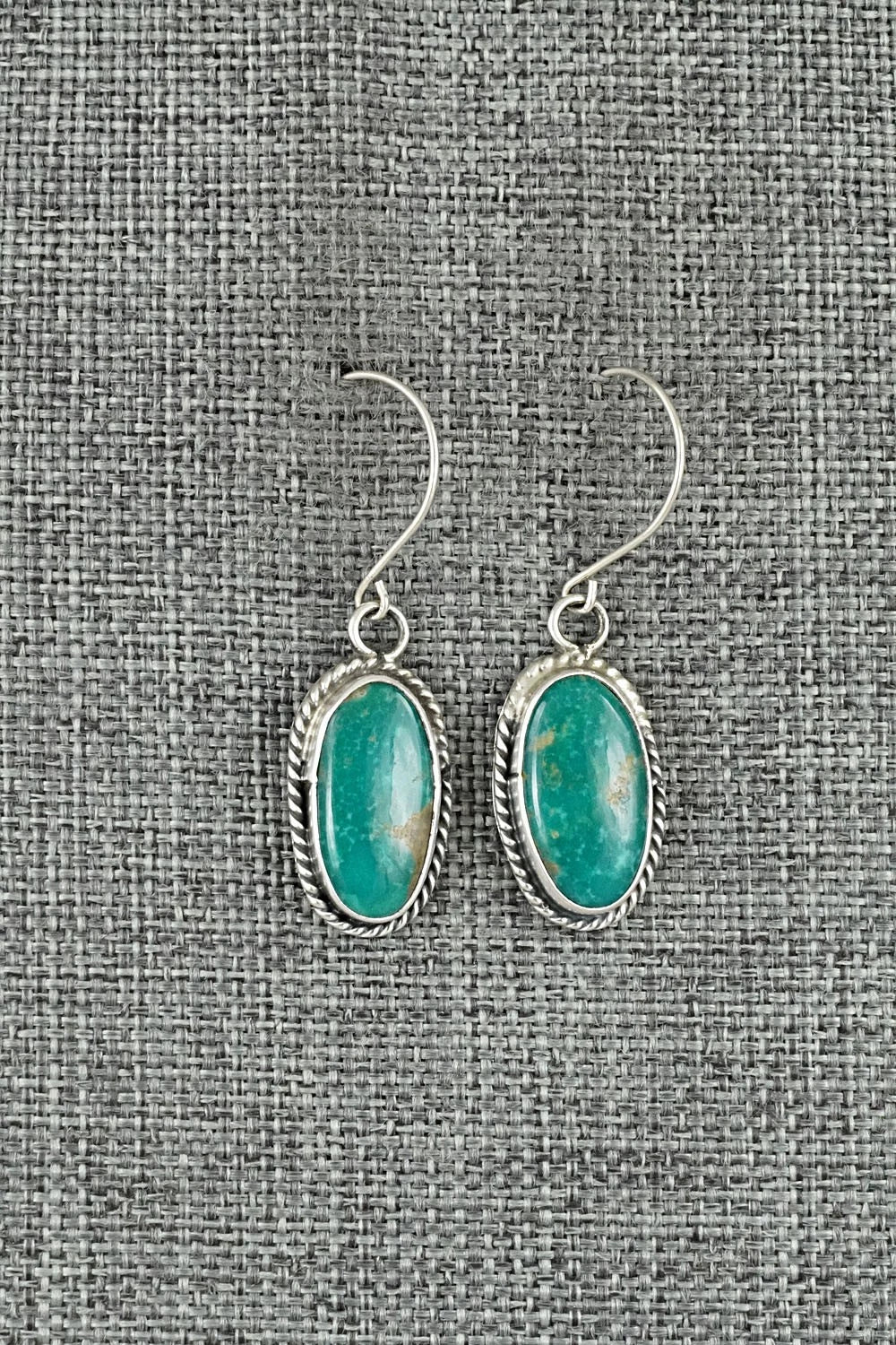 Turquoise & Sterling Silver Earrings - Rosemary Saunders