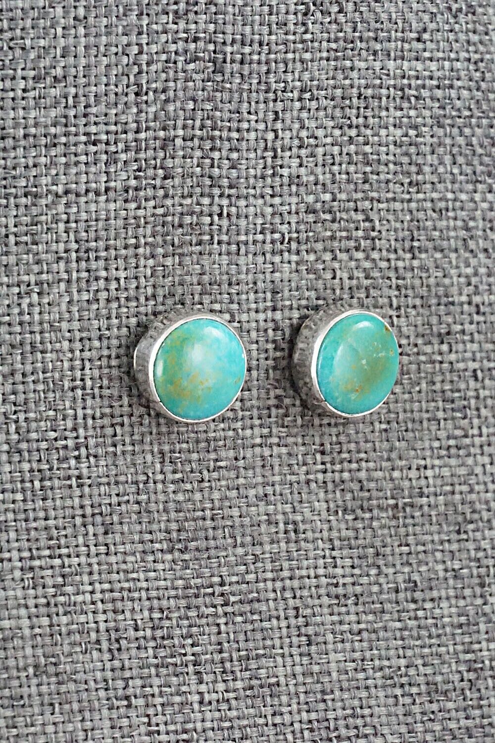 Turquoise & Sterling Silver Earrings - Marco Begaye