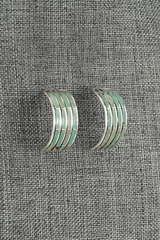 Turquoise & Sterling Silver Earrings - Andrew Enrico