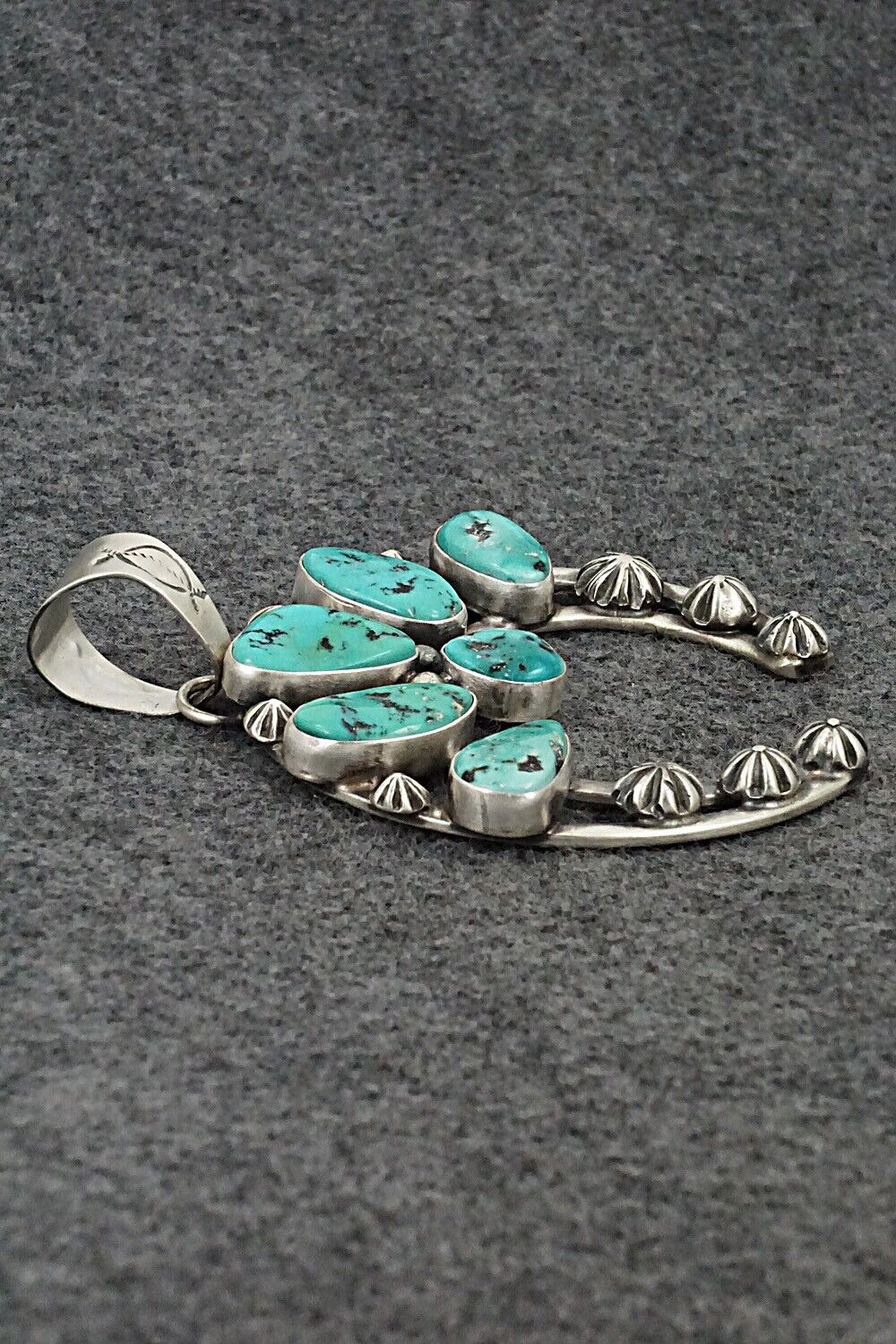 Turquoise & Sterling Silver Pendant - Darrin Livingston