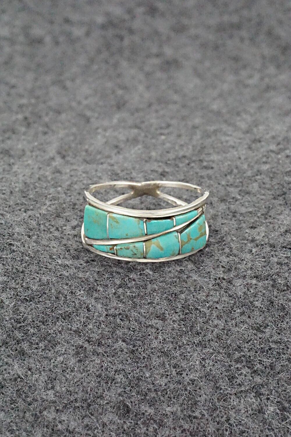 Turquoise & Sterling Silver Ring - Debbie Livingston - Size 9.5