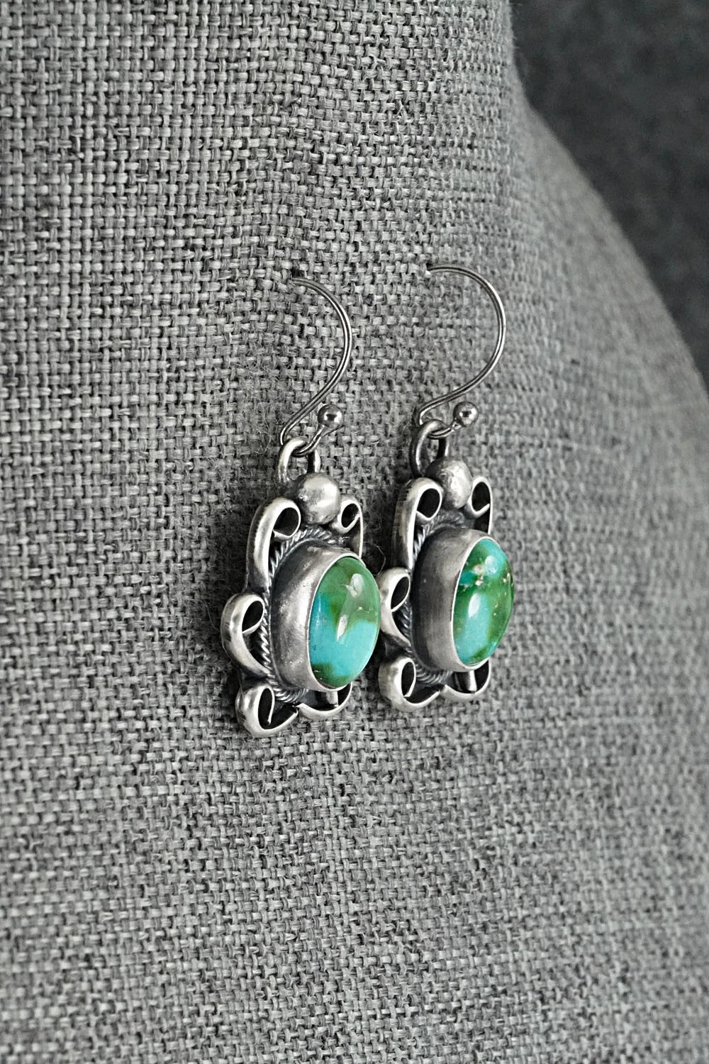Turquoise & Sterling Silver Squash Blossom Set - Darrin Livingston