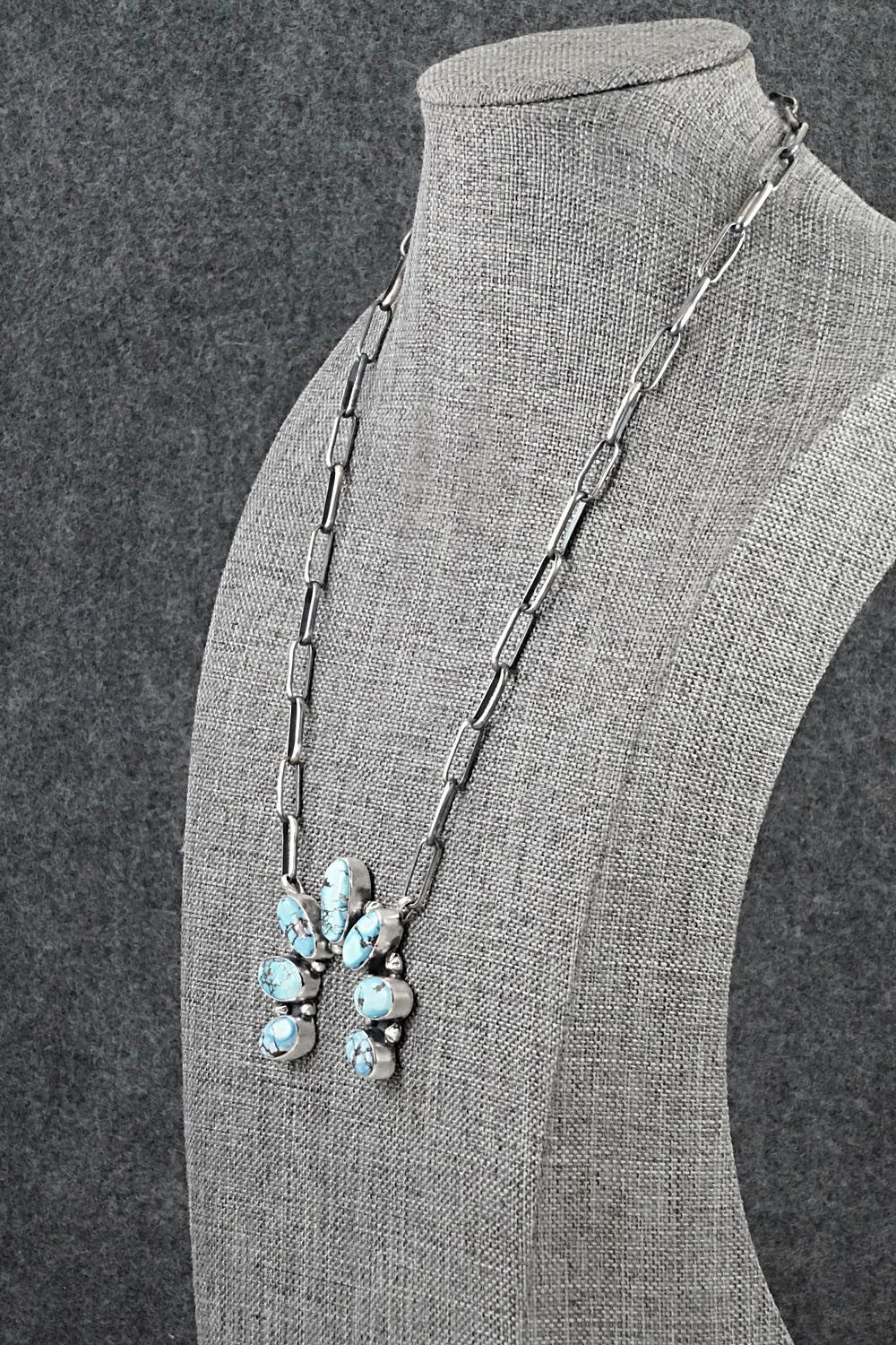 Turquoise & Sterling Silver Necklace - Darrin Livingston