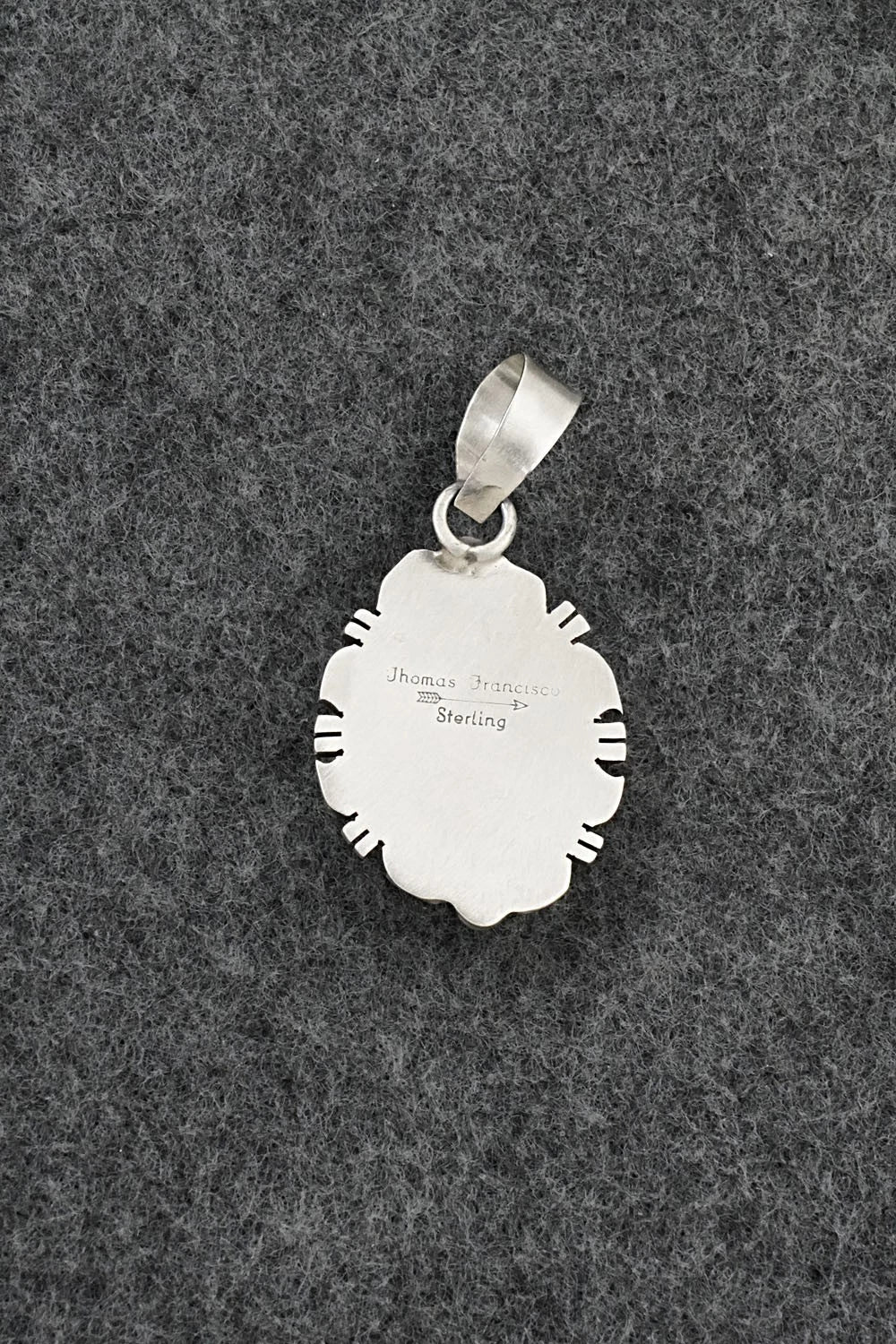 Turquoise & Sterling Silver Pendant - Thomas Franscisco