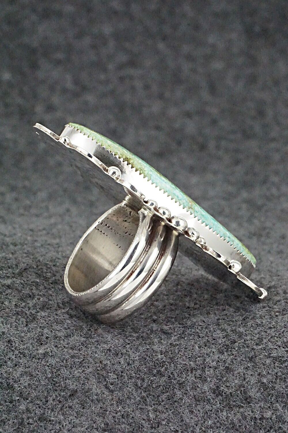 Turquoise & Sterling Silver Ring - Anthony Brown - Size 10