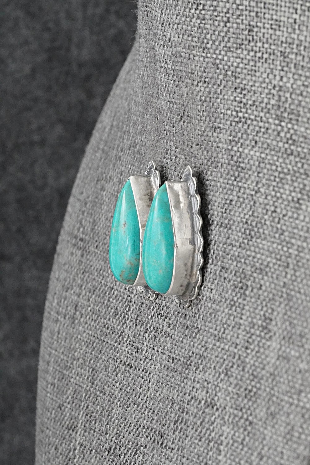 Turquoise & Sterling Silver Earrings - Carlos Francisco
