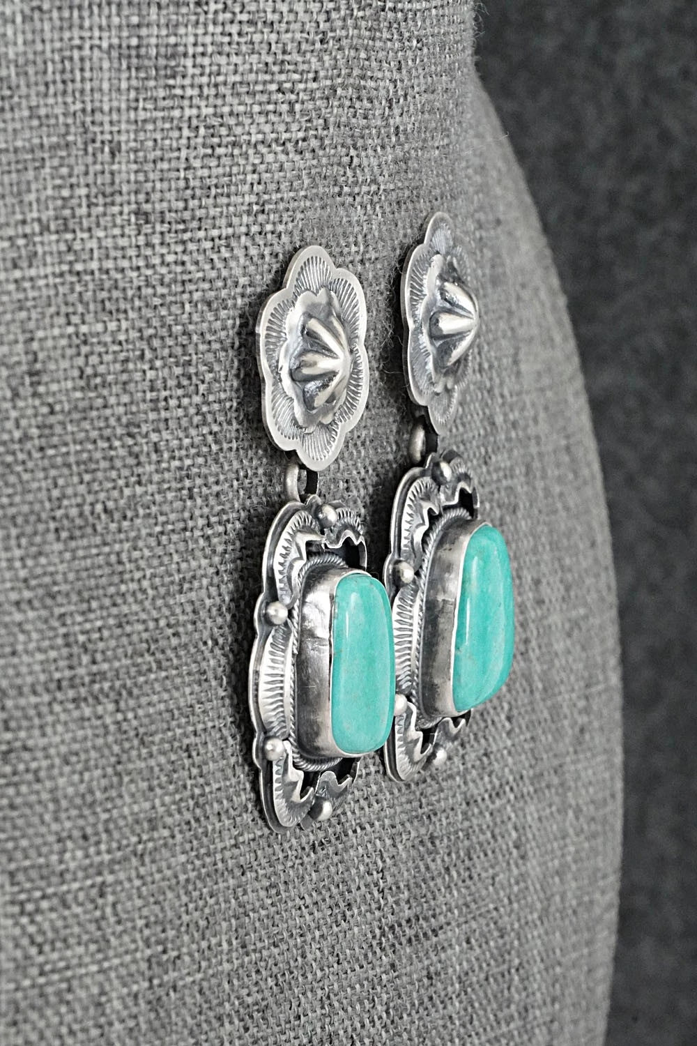 Turquoise & Sterling Silver Earrings - Randy Boyd