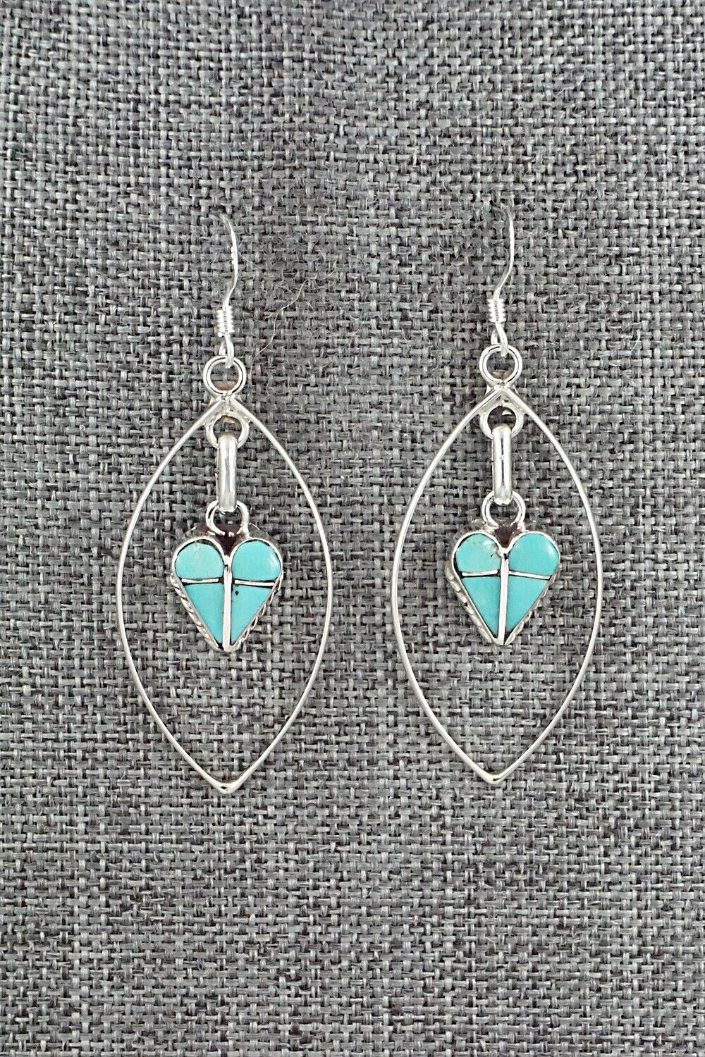 Turquoise and Sterling Silver Earrings - Velda Nastacio