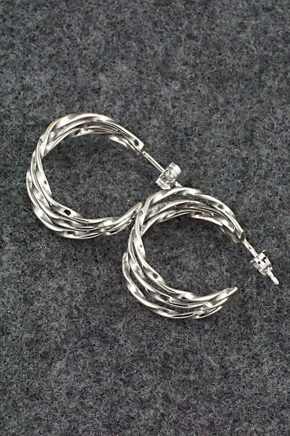 Sterling Silver Hoop Earrings - Ben Tahe