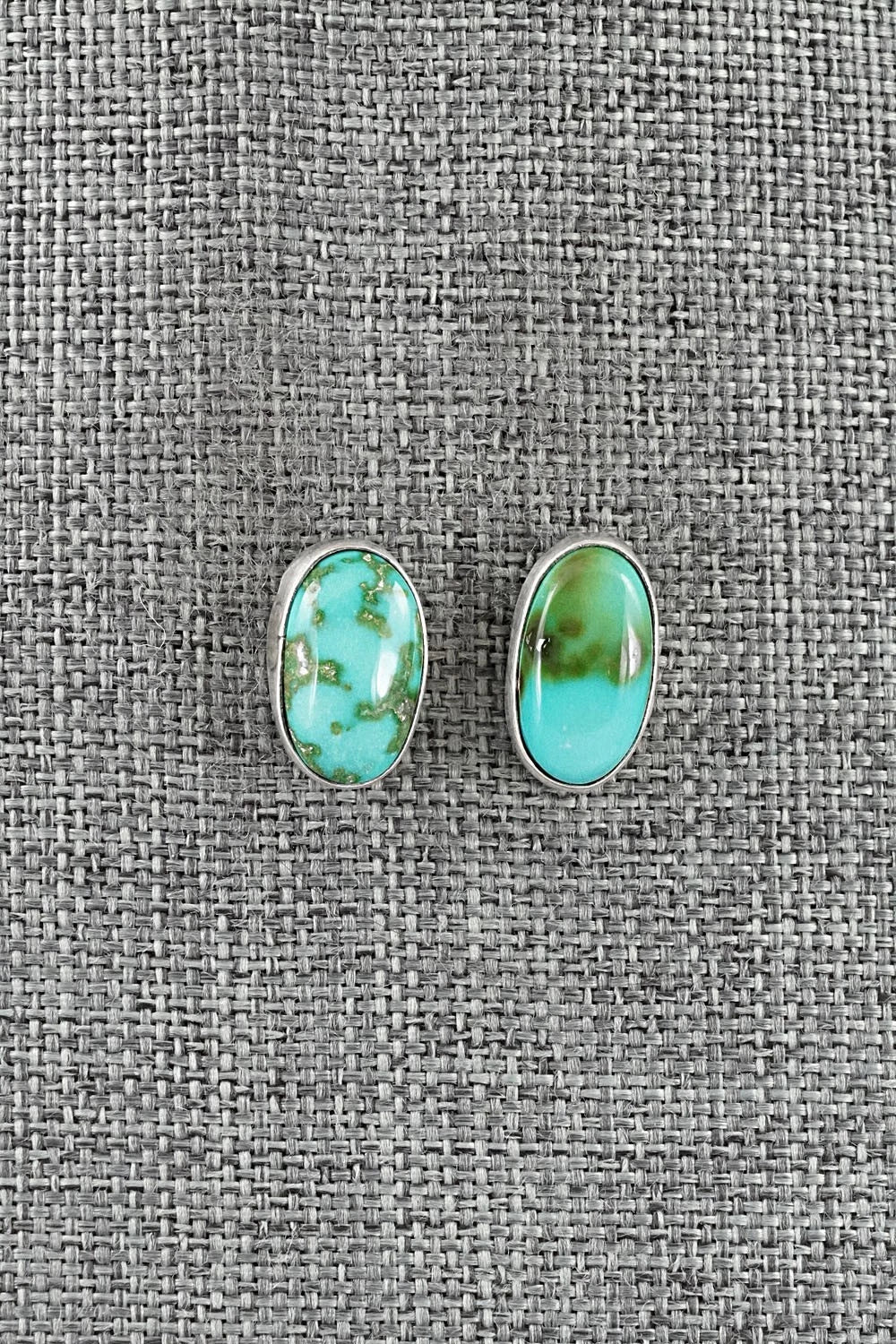 Turquoise & Sterling Silver Necklace and Earrings Set - Darrin Livingston